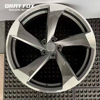 Jantes en alliage d'aluminium forgé finition chrome gris personnalisées de 18 à 21 pouces 5x112/114.3 pour Audi Q5 Q7 Rs6 A4 B6 B7 B8 B9 A6 C6 C7 C8