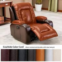 Canapé inclinable électrique pour cinéma maison, sièges en cuir pour salle de cinéma avec console de rangement et porte-gobelets