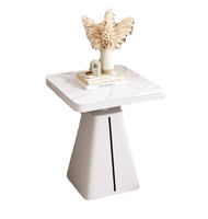 Table basse de jambe d'acier inoxydable d'or moderne XTCFZ-019 avec le dessus extensible de marbre de luxe de caractéristique pour des meubles de maison de salon