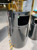Poubelles en fibre de verre de haute qualité, poubelle à ordures
