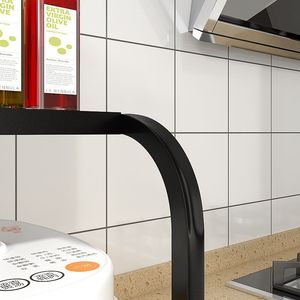 Encimera retráctil personalizada de acero al carbono de una sola capa, <span class=keywords><strong>estante</strong></span> <span class=keywords><strong>para</strong></span> <span class=keywords><strong>horno</strong></span> <span class=keywords><strong>microondas</strong></span>, <span class=keywords><strong>estante</strong></span> de almacenamiento con ganchos <span class=keywords><strong>para</strong></span> cocina, cuchillo - Product Image 5