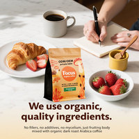 Richtek GMP Organique Champignon Café Instantané Crinière de Lion Chaga Extrait pour une Meilleure Concentration Soutien Immunitaire Champignon Café en Poudre