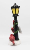 Figura de Farolillo Navideño Iluminado con LED, Letrero de Feliz Navidad con Cardenales Rojos, Decoración Navideña OEM