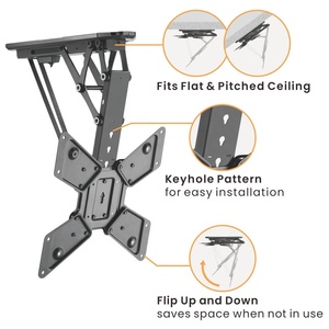 Support de plafond motorisé pour téléviseur LUMI 23-55 pouces, inclinable et orientable, avec télécommande, système de levage pour téléviseur escamotable |   PLB-M0544 - Product Image 2