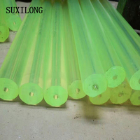 Barre en PU de 25 mm en gros, fabricant de barres en caoutchouc polyuréthane, barre en PU jaune en stock, barre en PU de petit diamètre, taille personnalisée