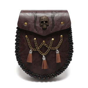 Borsa a Tracolla Vintage in <span class=keywords><strong>Pelle</strong></span> Stile Medievale con Portamonete, <span class=keywords><strong>Marsupio</strong></span> Rinascimentale Personalizzabile per Uomo - Product Image 3