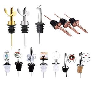 Thép không gỉ rượu giấm dầu ô liu vòi chai <span class=keywords><strong>pourer</strong></span> kim loại rượu nhỏ giọt dừng pourers tốc độ lật <span class=keywords><strong>Top</strong></span> chai Stopper - Product Image 5