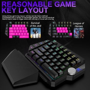 Una mano teclado conjunto con conductor una mano Teclado mecánico - Product Image 3
