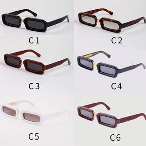 Gafas de Sol Cuadradas de Acetato para Mujer, con Logotipo Personalizado, Alta Calidad, Moda 2025, UV400, Montura Pequeña, Rectangulares, Polarizadas, para Hombre - Product Image 5