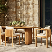 Ensemble de mobilier de jardin d'extérieur moderne et confortable sur mesure OEM, table d'appoint, table à feu, chaise longue réglable, pour hôtel