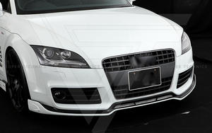 Lèvre avant en fibre de carbone / fibre de verre pour <span class=keywords><strong>Audi</strong></span> <span class=keywords><strong>TT</strong></span> MK2 2008-2014, style R W - Product Image 3