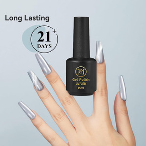 Gatto occhi Gel smalto per unghie chiaro di luna smalto magnetico per unghie argento Glitter UV Gel smalto per Nail Art da te a casa 15ML - Product Image 3