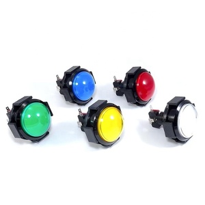 Bouton poussoir lumineux à dôme de 60 mm pour machine de jeu d'arcade, à actionnement momentané - Product Image 1