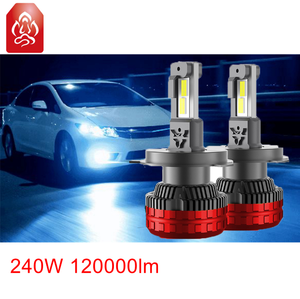 1 Pieza de Chips CSP 4575 de 240W, Luces LED para Autos y Motos H4 30000LM, Bombilla de Faro H11 H7 9005 9006 - Product Image 2