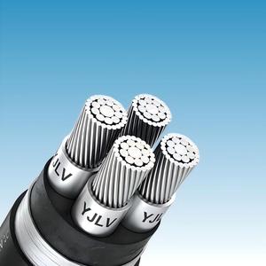 Câble d'alimentation YJLV <span class=keywords><strong>1</strong></span>-<span class=keywords><strong>5</strong></span> conducteurs 10-630mm² 0.6/1kV en aluminium XLPE pour distribution primaire - Product Image 2