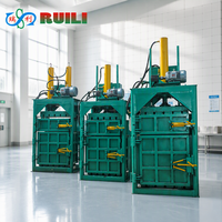 Presse à balles verticale hydraulique pour déchets, compacteur de plastique, carton et textile, presse à balles de recyclage pour station de tri des déchets