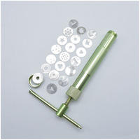 20 modèles d'extrudeurs en acier inoxydable pour argile, pâte à sucre, gâteaux, fondant, céramique, poterie, mélangeurs, presses, outils de jardinage