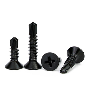 #6 #8 #10 #12 in <span class=keywords><strong>acciaio</strong></span> <span class=keywords><strong>inox</strong></span> 410 nero zinco placcato Phillips testa piatta Tek <span class=keywords><strong>viti</strong></span> <span class=keywords><strong>autoforanti</strong></span> in lamiera - Product Image 3