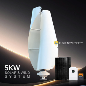 Générateur d'énergie solaire à éolienne à lévitation magnétique verticale Elege, prix usine, 2KW 3KW 5KW 48V, pour usage domestique - Product Image 1