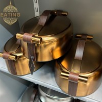 Ensemble polyvalent de 3 chauffe-plats isothermes 2L, 2.5L, 3L – Présentation élégante pour la cuisine et la table – Prêt à être expédié
