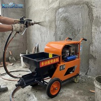 Machine à plâtrer les murs automatique, pulvérisateur de mortier de ciment 380V 4kw pour le revêtement intérieur et extérieur