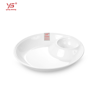 Yongsheng Assiettes en mélamine 100% écologiques Taille 12, Assiettes en mélamine avec compartiments