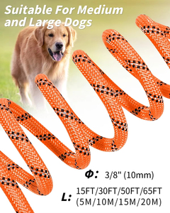 Wholesale Outdoor Nylon Solid Pet <b>Rope</b> Leash for Dogs Custom Logo Luxury Simple Style <b>Light</b> Walking Training 5m Size - Product Image 4