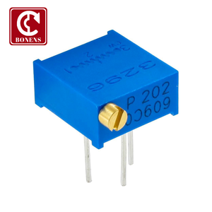 โพเทนชิโอมิเตอร์แบบหมุนได้หลายรอบ 10R รุ่น 3296Z ตัวต้านทานปรับค่าได้ 10 โอห์ม แบบปรับด้านบน ตัวต้านทานเซอร์เมต ทริมเมอร์ ทริมพอต <span class=keywords><strong>3296</strong></span> 10R โพเทนชิโอมิเตอร์ - Product Image 5