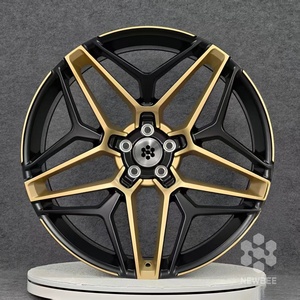 Jantes 722Auto forgées 18-20 pouces <span class=keywords><strong>5</strong></span> branches concaves de course 5x112 5x114.3 5x120 argent brillant pour Audi Q7 Q8 Porsche Cayenne VW Touareg - Product Image 1