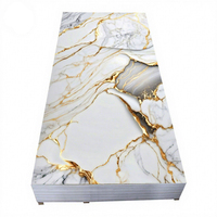 Panneau mural en PVC marbré anti-rayures, résistant aux intempéries, découpé sur mesure, épaisseur 3 mm/4 mm/5 mm, design géométrique moderne, ignifuge et imperméable