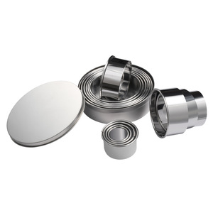 Cercle à mousse en acier inoxydable, moule à pâtisserie, cercle à gâteau, mini-cercle à viande hachée, coquillage, cercle à tiramisu, <span class=keywords><strong>emporte</strong></span>-pièce à fromage, outil de découpe de biscuits - Product Image 4