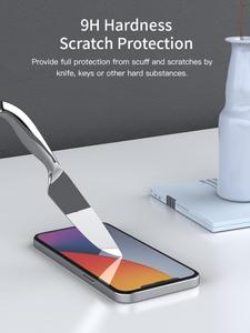 <span class=keywords><strong>Protector</strong></span> de Pantalla de Vidrio Templado Antibacterial para <span class=keywords><strong>iPhone</strong></span> <span class=keywords><strong>12</strong></span>, Cobertura Total Premium 9H 2.5D para <span class=keywords><strong>iPhone</strong></span> <span class=keywords><strong>12</strong></span> Pro Max - Product Image 4