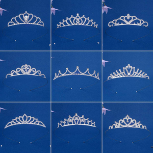 Pageant brillant Cronas De Reinas couronne 12cm diadèmes délicats diadème de mariage casque de mariée alliage strass accessoires de mariage - Product Image 5