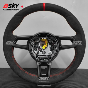 Volante in Pelle Scamosciata Migliorato Adatto per Porsche Panamera Cayenne Macan 718 Cayman Targa 918 911 Boxster 981 718 958 957 997 - Product Image 2