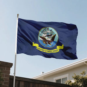 ธงกองทัพเรือสหรัฐอเมริกา ขนาด 3x5 ฟุต พร้อมตราประทับอย่างเป็นทางการ USN ธงสีน้ำเงิน ผลิตจากโพลีเอสเตอร์คุณภาพสูง เหมาะสำหรับเป็นของขวัญเพื่อแสดงความขอบคุณแก่ทหารผ่านศึก - Product Image 6
