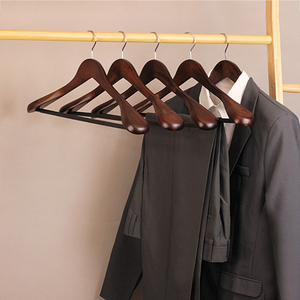 Nhà Máy Bán Buôn Vai Rộng Gỗ Móc Áo Dành Cho Người Lớn Phù Hợp Với Quần Áo Móc Áo Nhiệm Vụ Nặng Nề Hiển Thị Móc Áo Cho Cửa Hàng Quần Áo - Product Image 5