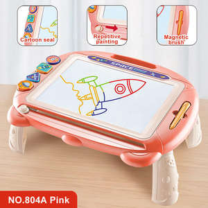 Color educativo Doodle escritura Juguete plástico borrable magnético dibujo pintura tablero para niños - Product Image 4