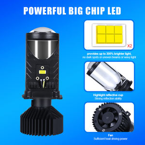 Venta al por mayor 6000K 12V 24V H7 H11 Bi Led proyectores y6 H4 y8 y7 y7d H4 Led Miniproyector H4 LED proyector lente H4 lente - Product Image 3