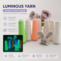 Fil photoluminescent pour le crochet, le tricot, les loisirs créatifs et les jouets, fabriqué en usine, OEM ODM