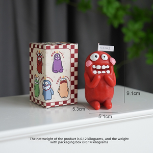 Bougie parfumée artisanale en cire de paraffine, motif monstre de boue de dessin animé, drôle, épaisse, fine, petite, souvenir, cadeau fantaisie pour les anniversaires - Product Image 4