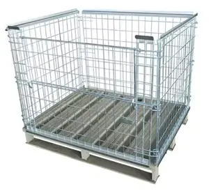High Quality Factory Wire Mesh Container Wholesale Steel Material Durable Cages Warehouse Roll Cages