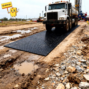 Tapis de sol composites en UHMWPE et HDPE noirs, offrant une résistance supérieure à l'usure et une longue durée de <span class=keywords><strong>vie</strong></span> pour les sites de forage - Product Image 1