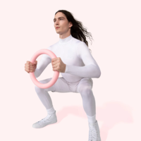 Kit de Yoga Personalizado con Logotipo, Anillo de Yoga, Barra de Pilates Plegable Portátil, 3 Bandas de Resistencia, Material EVA, Set de Fitness
