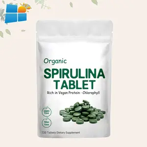 OEM/ODM/OBM compresse di Spirulina organica al 100% integratore alimentare compresse di clorella di Spirulina mista sfusa con il miglior prezzo