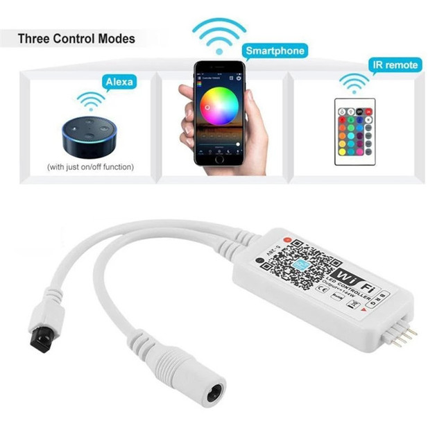 Newest DC5V-28V Smart Home System Mini Wifi RGB RGBW Controller for Led Panel Strip Light