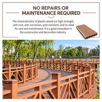 Planche de terrasse en WPC de qualité supérieure, imperméable, antidérapante, résistante aux UV, composite bois-plastique pour jardin, patio, terrasse