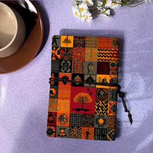Carnet de notes en métal à thème vintage A6 fait à la main pour notes de réunion (professionnels) avec formes figures motifs arbre homme <span class=keywords><strong>Pat</strong></span> - Product Image 3
