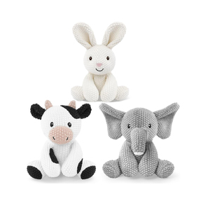 ISO Factory <strong>Knitted</strong> Plush Toy Premium Quality <strong>Knitted</strong> Stuffed Animal Unicorn <strong>Rabbit</strong> Turtle Soft Dolls OEM ODM Custom <strong>Pattern</strong> Toy - Product Image 1