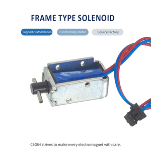 Solenoide de Empuje y Tracción <span class=keywords><strong>CiXin</strong></span> U0421L, 45gf de Empuje, 24V CC, Carrera de 4mm, Micro Solenoide para Cerradura de Puerta de Impresora, Cerradura de Instrumentos Pequeños - Product Image 1