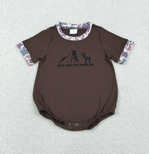 <span class=keywords><strong>Abbigliamento</strong></span> all'Ingrosso per Bambini con Ricamo 'Jesus Loves This Country Girl' in Stile Camouflage per l'Estate - Product Image 5